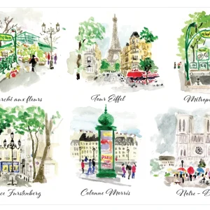 Placematset Paris Scénettes Assortis 30 X 45