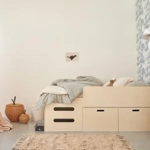 Little dreamers -Halfhoogslaper met lades twijfelaar 120 x 200 cm Riva