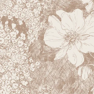 Annet Weelink Design – behang Amelia flower beige