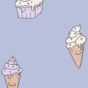 Annet Weelink Design – behang Ice cream lilac