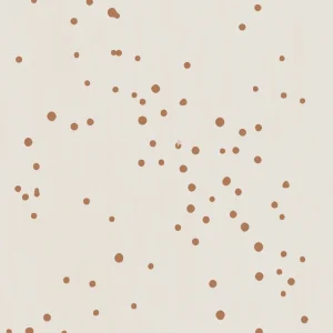Bibelotte – behang Dottig bruin