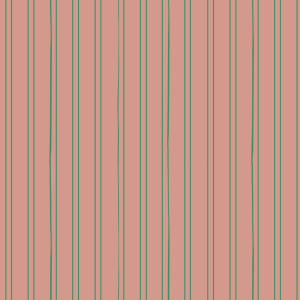 Bibelotte – behang Gestreept framboos