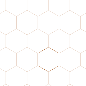 Bibelotte – behang Honingraat wit/nude