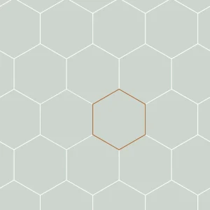 Bibelotte – behang Honingraat zeegroen