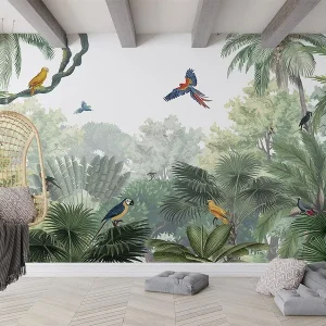 Sir Edward – behang Mural Kikki Belle Canopy jungle naturel