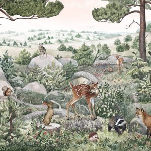 Sir Edward – behang Mural Kikki Belle Happy Hills