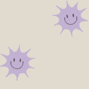 Annet Weelink Design – behang Sunny offwhite/ lilac