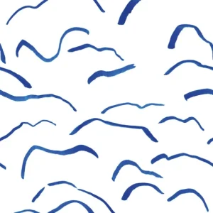 Bien Fait – behang mural Shiso indigo