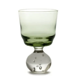 Serax - Bela Silva - GLAS OP VOET S GROEN ETERNAL SNOW  - Set van 6