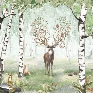Sir Edward – behang Mural Kikki Belle Amazing Antlers Summer