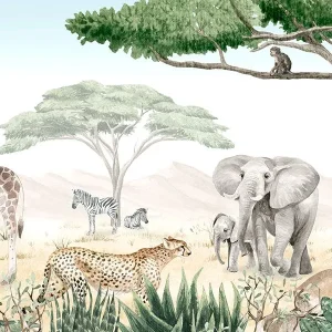 Sir Edward – behang Mural Kikki Belle Savanne jive