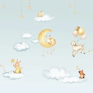 Sir Edward – behang Mural Sweet dreams blue