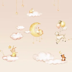 Sir Edward – behang Mural Sweet dreams roze