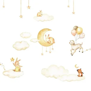 Sir Edward – behang Mural Sweet dreams wit